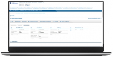 protokk software, Lighthouse-CRM / Kundendetails / Geschäftsdaten